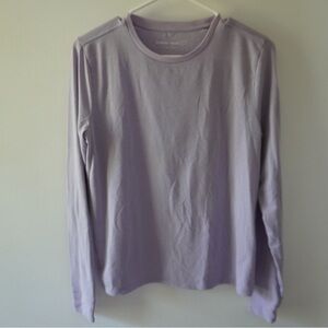 Outdoor Voices Light Purple Long Sleeve Top
